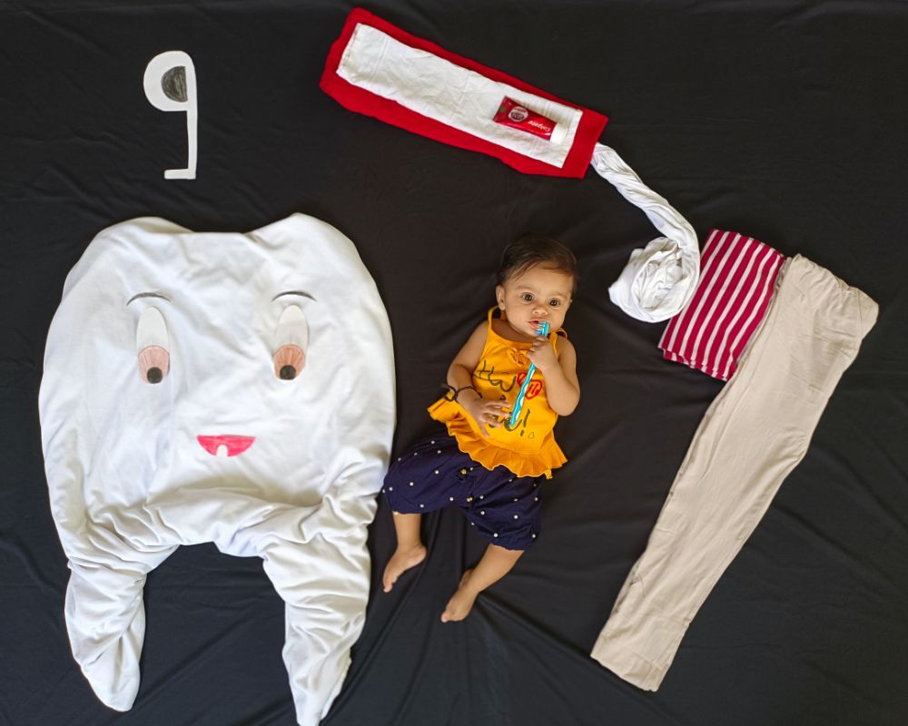 צחצוח שיניים לתינוק